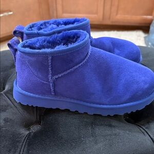 UGG Royal Blue Mini Ankle Booties